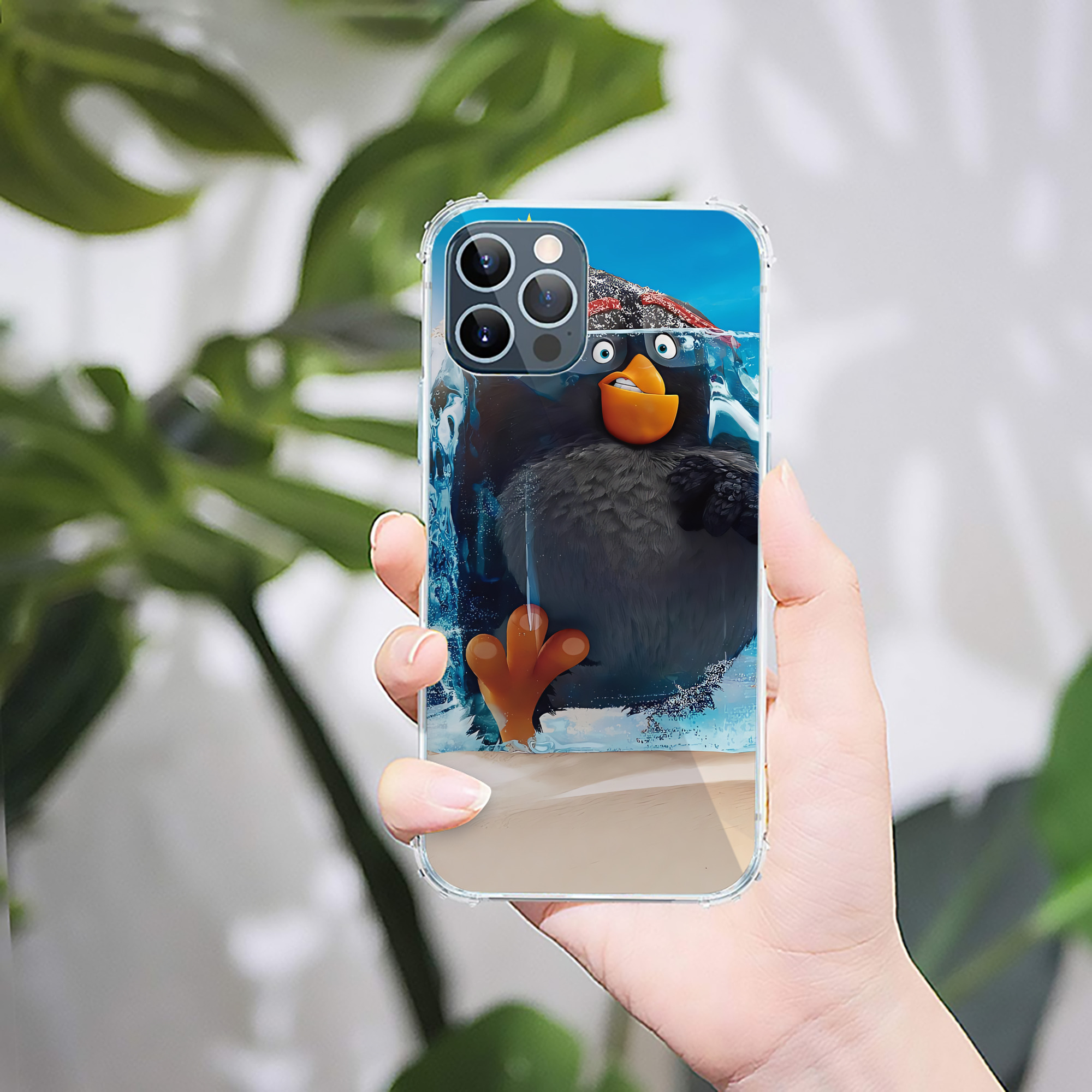 （画像用） Angry Birds アングリーバード 【iPhone 12シリーズ対応】透明スマホケース（クリアソフトケース）